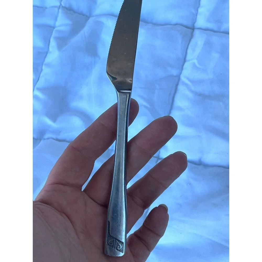 Modern Unisex Unbranded Stainless Steel Dinner Knife OS Silver